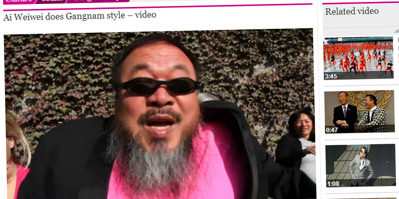 Ai Weiwei tanzt Gangnam Style