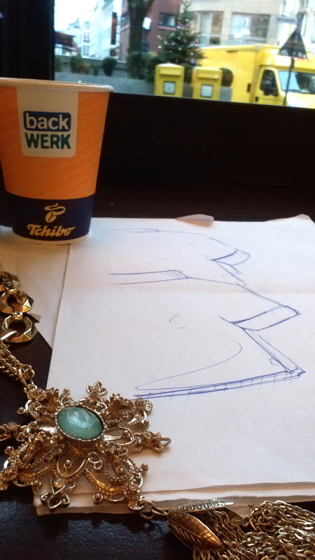 Cafe, Planungen für Modekampagne